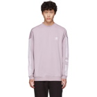 adidas Originals Purple Lock Up Crew Sweatshirt