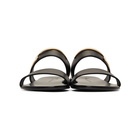 Giuseppe Zanotti Black Logo Zak Sandals