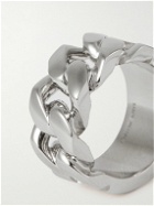 Alexander McQueen - Silver-Tone Chain Ring - Silver