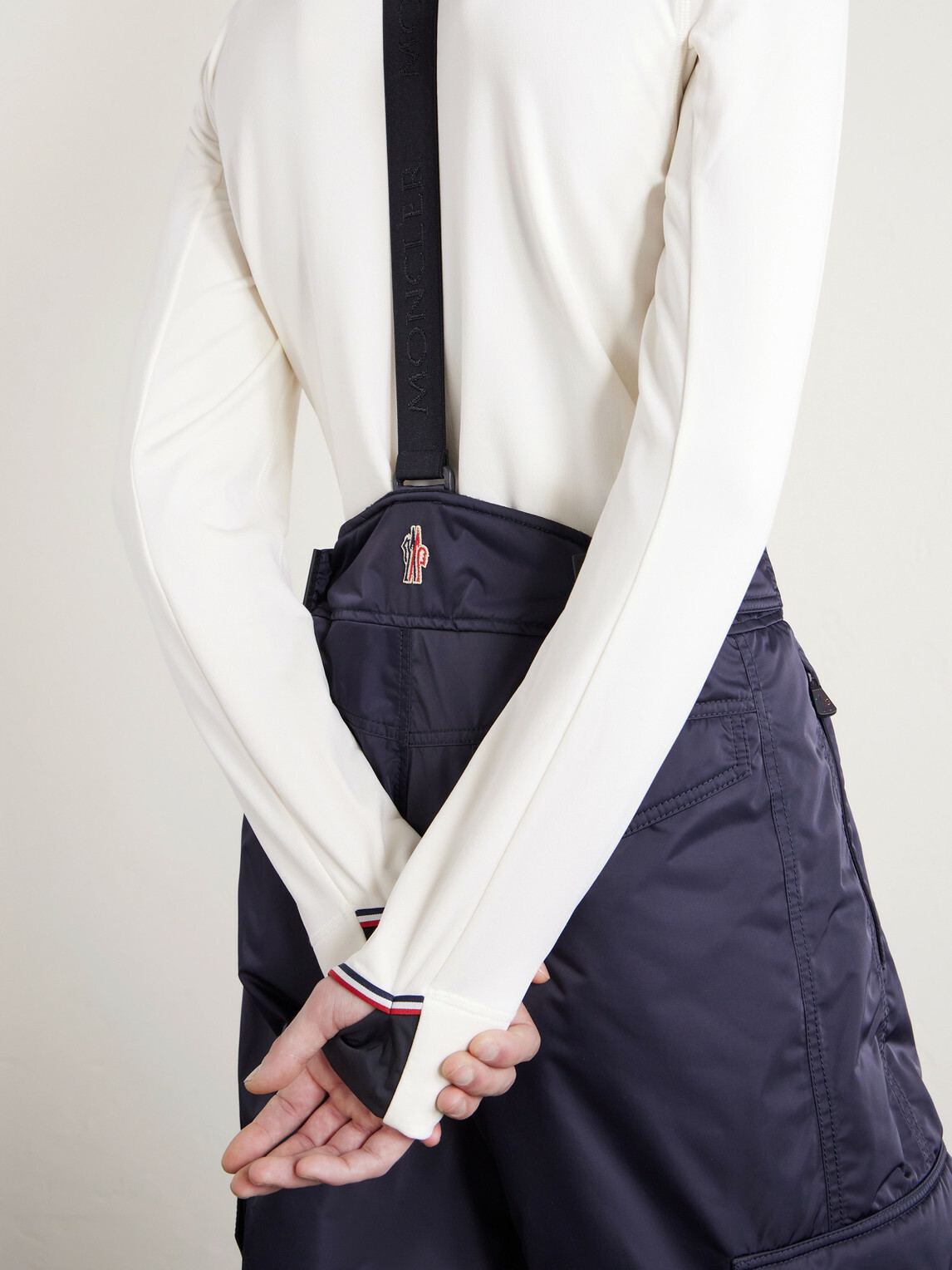 Moncler Grenoble - Wide-Leg Padded Ski Salopettes - Black