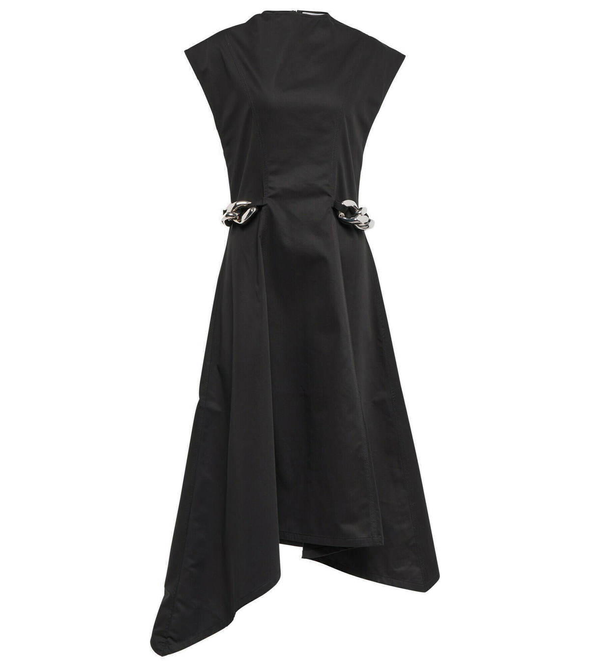JW Anderson - Embellished asymmetric midi dress JW Anderson