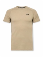 Nike Training - Flex Rep Slim-Fit Mesh-Panelled Dri-FIT T-Shirt - Neutrals