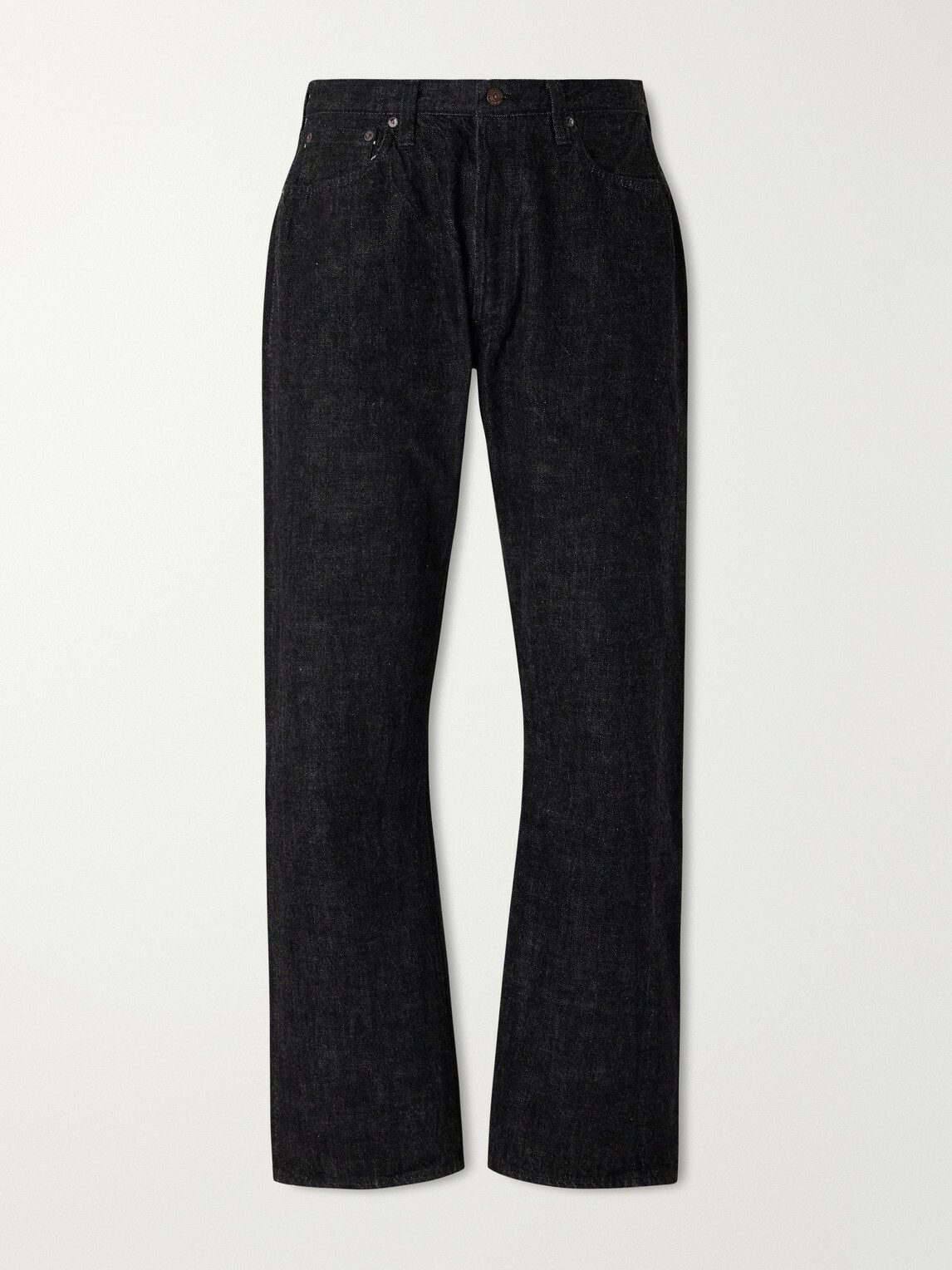 FULLCOUNT - 0105BK Straight-Leg Selvedge Jeans - Black