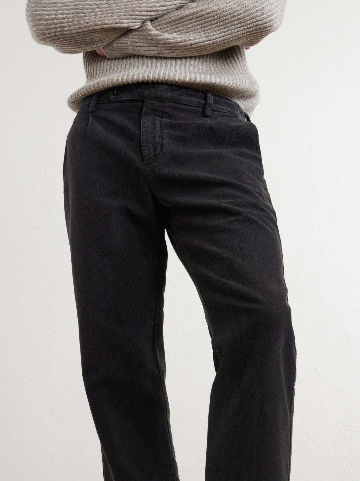 Massimo Alba - Ionio2 Straight-Leg Cotton Trousers - Brown