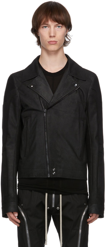 Photo: Rick Owens Black Leather Stooges Jacket