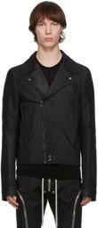 Rick Owens Black Leather Stooges Jacket