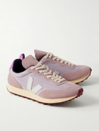 Veja - Rio Branco Leather-Trimmed Alveomesh and Suede Sneakers - Purple
