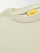 DIME - Logo-Embroidered Cotton-Jersey Sweatshirt - Neutrals