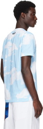 Moschino Blue Archive Clouds Organic Cotton T-Shirt