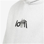 Lo-Fi Men's Plant Logo Hoodie in Ash Grey