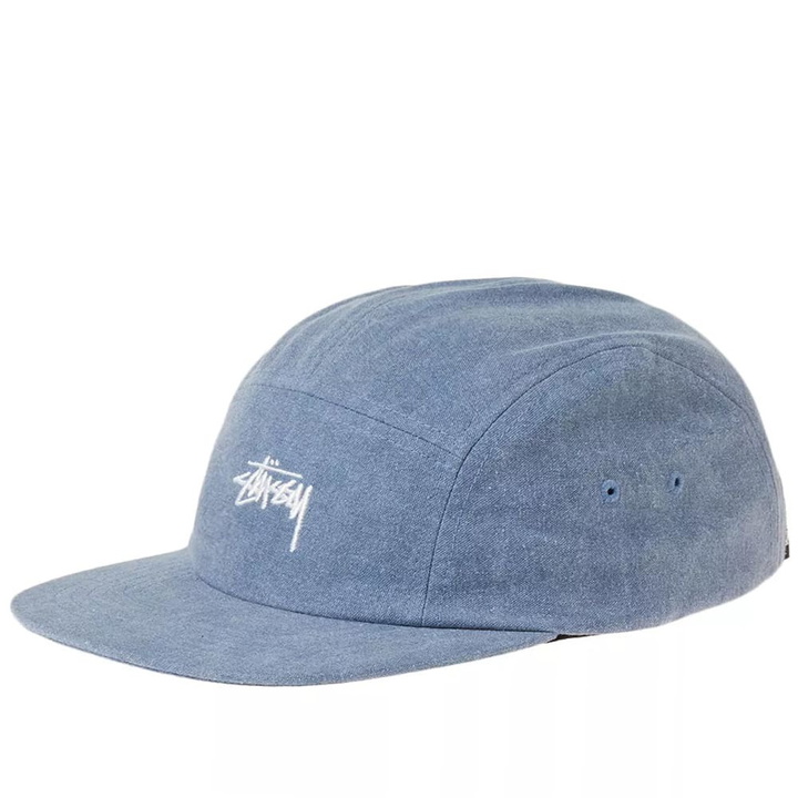 Photo: Stussy Washed Oxford Canvas Camp Cap Blue