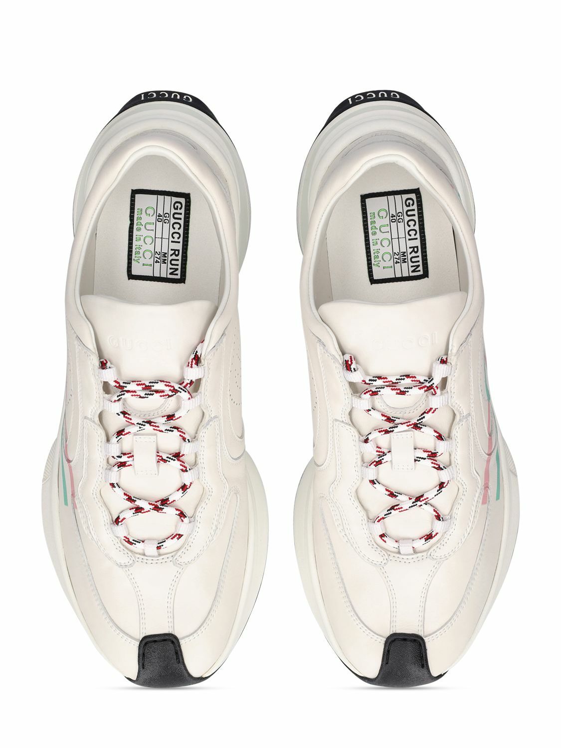 GUCCI - 50mm Gucci Run Leather Sneakers Gucci