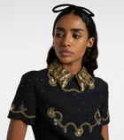 Valentino VLogo cotton velvet headband