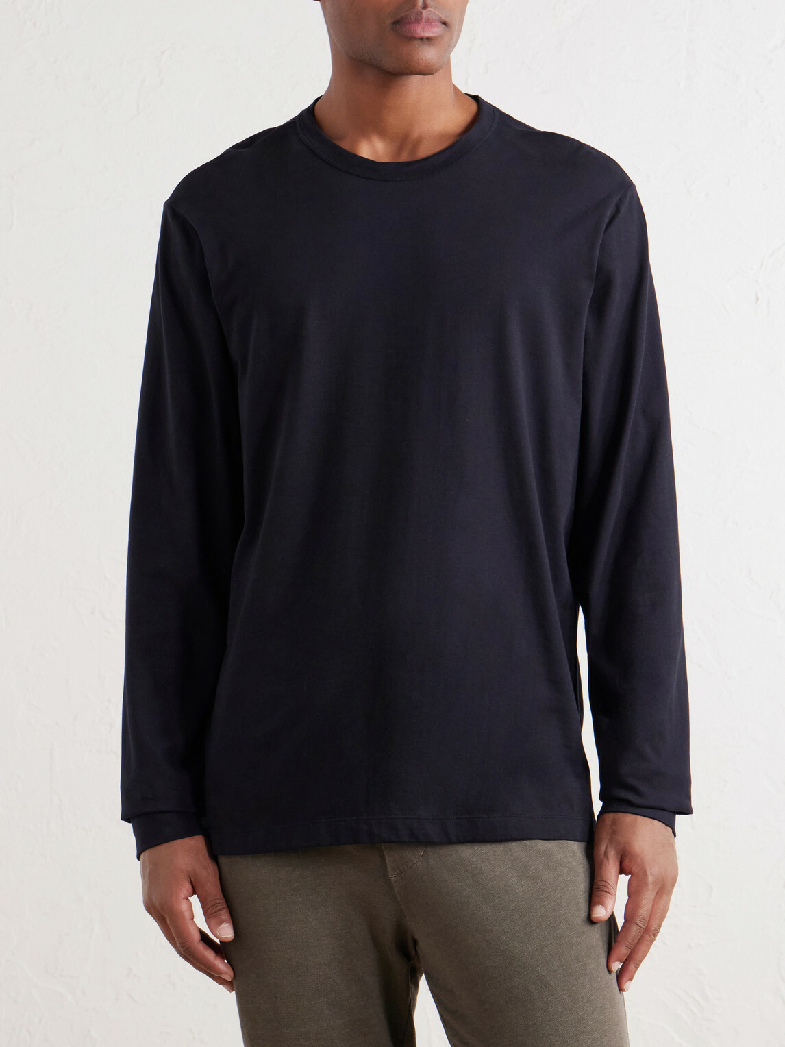 James Perse - Luxe Cotton-Jersey Shirt - Black