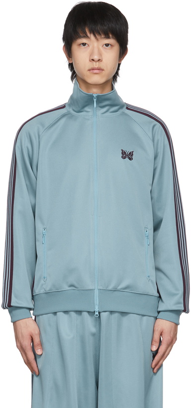 Photo: Needles Blue Poly Smooth Track Jacket