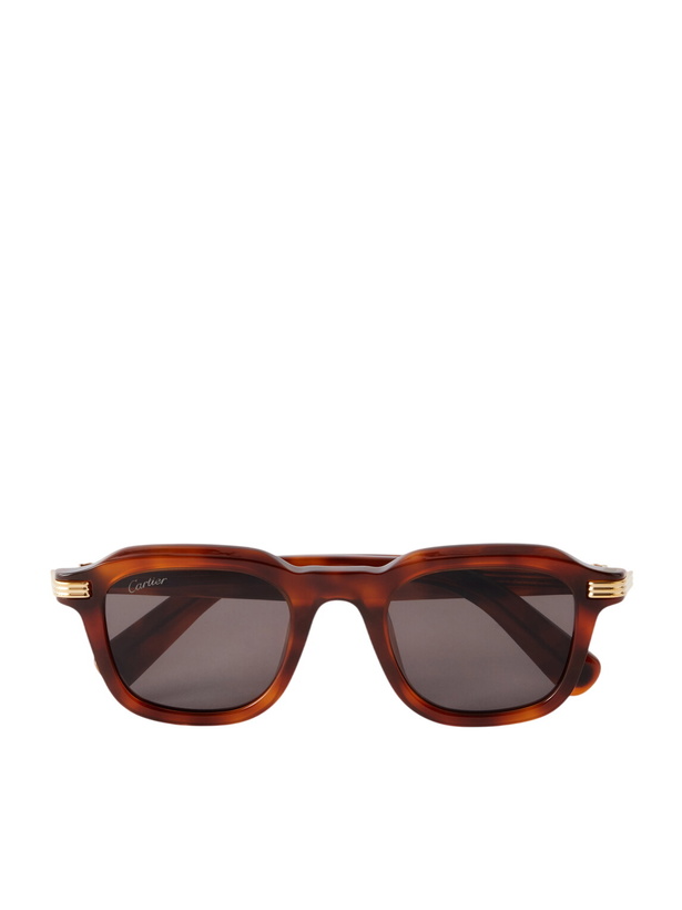 Photo: Cartier Eyewear - Première de Cartier D-Frame Recycled-Acetate Sunglasses - Brown