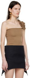 FIDAN NOVRUZOVA Beige Aysha Tank Top