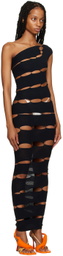 Rui Black Spiral Maxi Dress