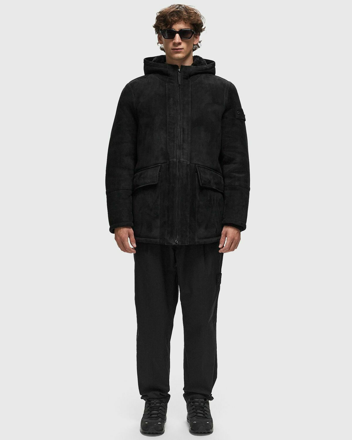 STONE /ESKIMO FOODED JKT/M/黒/ Jacket Stone Island Black size XXL International in