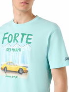 MC2 Saint Barth Man Cotton T-shirt With Forte Dei Marmi Car Print