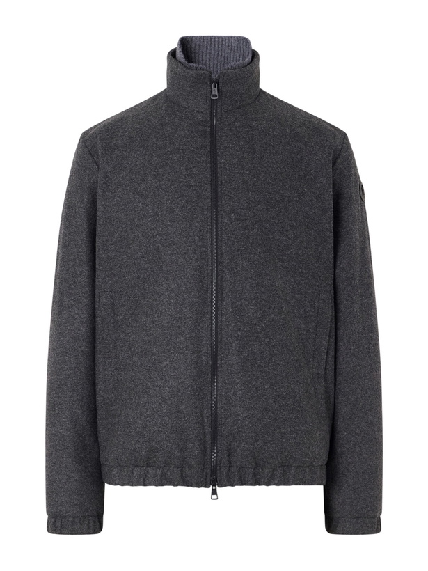 Photo: Moncler - Limberl Stretch-Flannel Padded Blouson Jacket - Gray