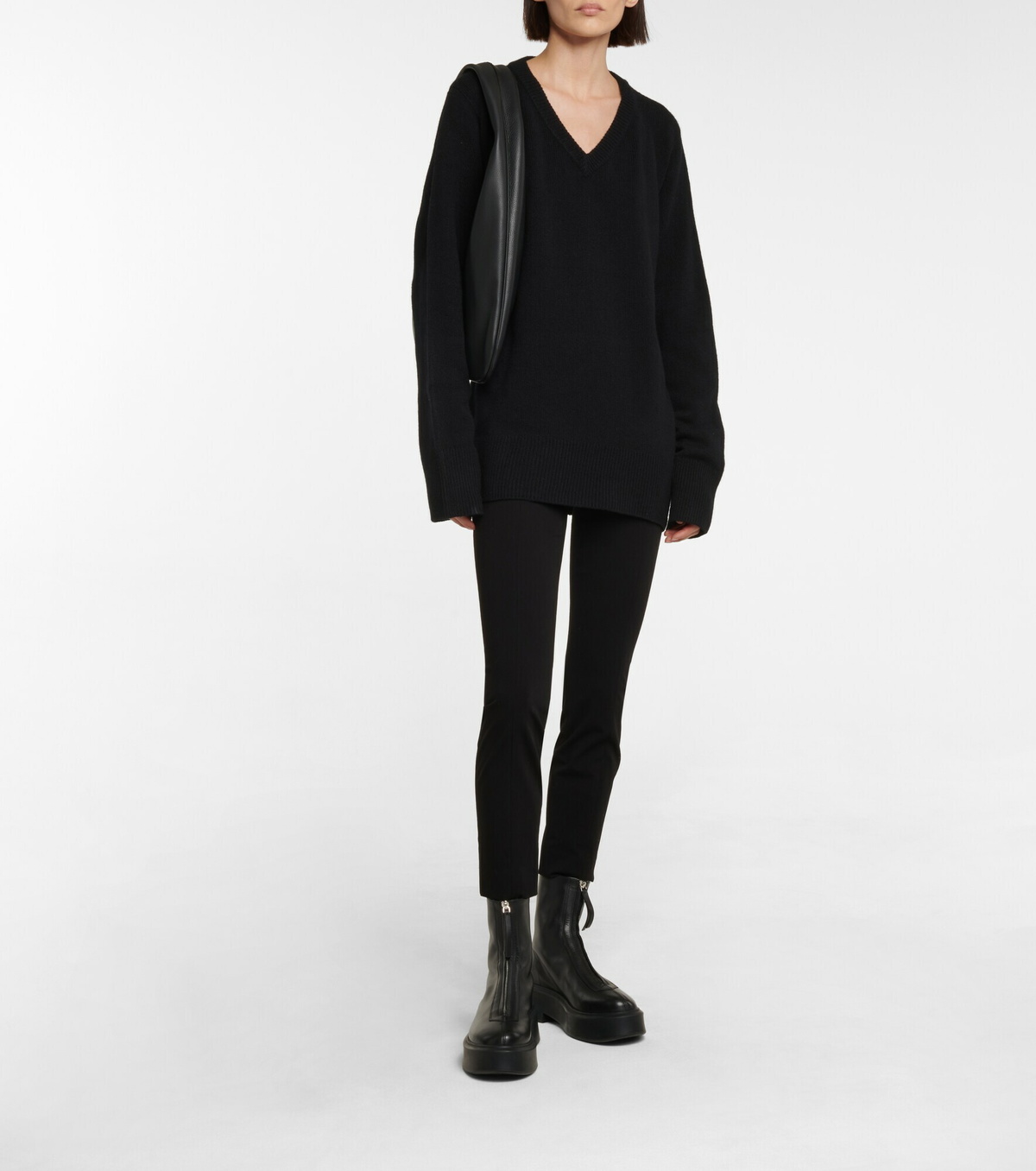 the row zipped 1 leather ankle boots