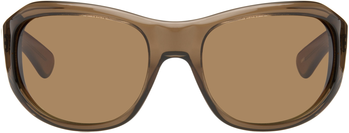 THISTLES Brown 'The Atlas' Sunglasses