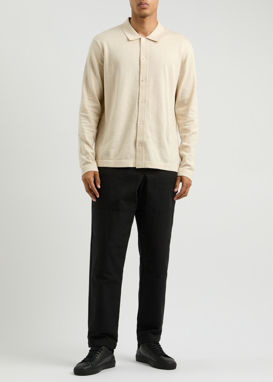 Paige Knitted Cotton Shirt Cream