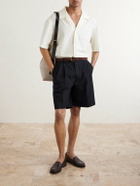 A Kind Of Guise - Samata Camp-Collar Organic Cotton-Poplin Shirt - Neutrals