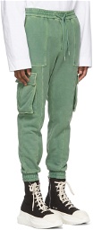 Juun.J Green Garment-Dyed Jogger Cargo Pants