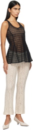 BITE Black Tailored Lace Tank Top