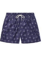 RUBINACCI - Mid-Length Printed Swim Shorts - Blue - 46