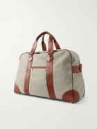 Brunello Cucinelli - Leather-Trimmed Flannel Weekend Bag