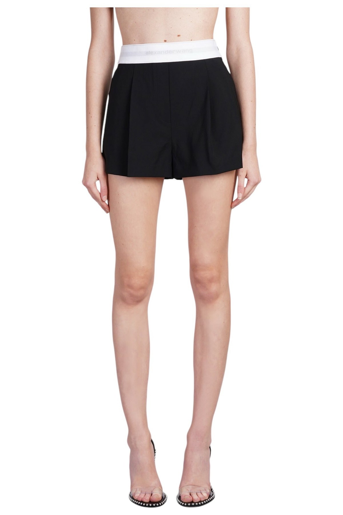 スカート ALEXANDER WANG BLACK STRETCH CUPRO BLEND SKIRT Alexander Wang Black Stretch Cupro Blend Skirt Alexander Wang