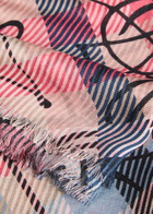 Vivienne Westwood Tartan Logo-monogrammed Wool Scarf - Pink - One Size