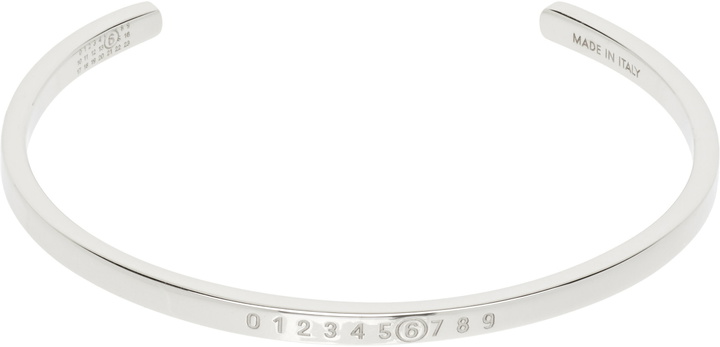 Photo: MM6 Maison Margiela Numeric Minimal Signature Cuff Bracelet
