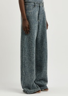 Giuseppe DI Morabito Wide-leg Bouclé Jeans Blue