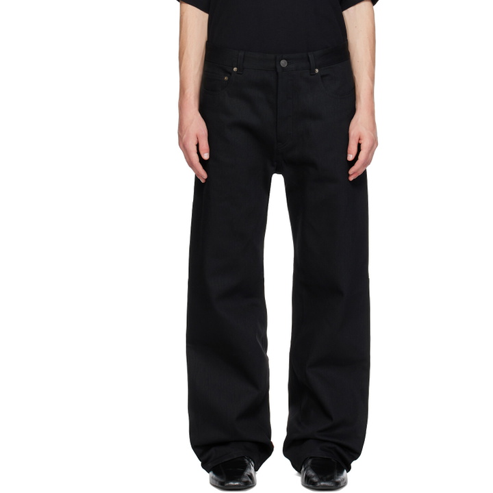 Photo: Balenciaga Black Curved Knee Jeans