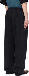 Martine Rose Black Wide Leg Sweatpants
