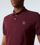 Brunello Cucinelli Logo cotton piqué polo shirt