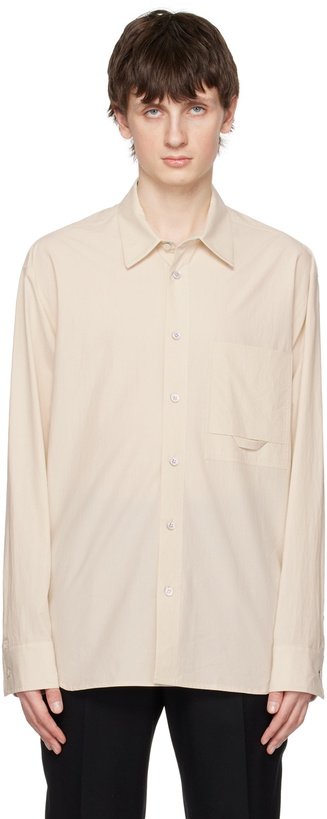 Photo: Solid Homme Beige Embroidered Shirt