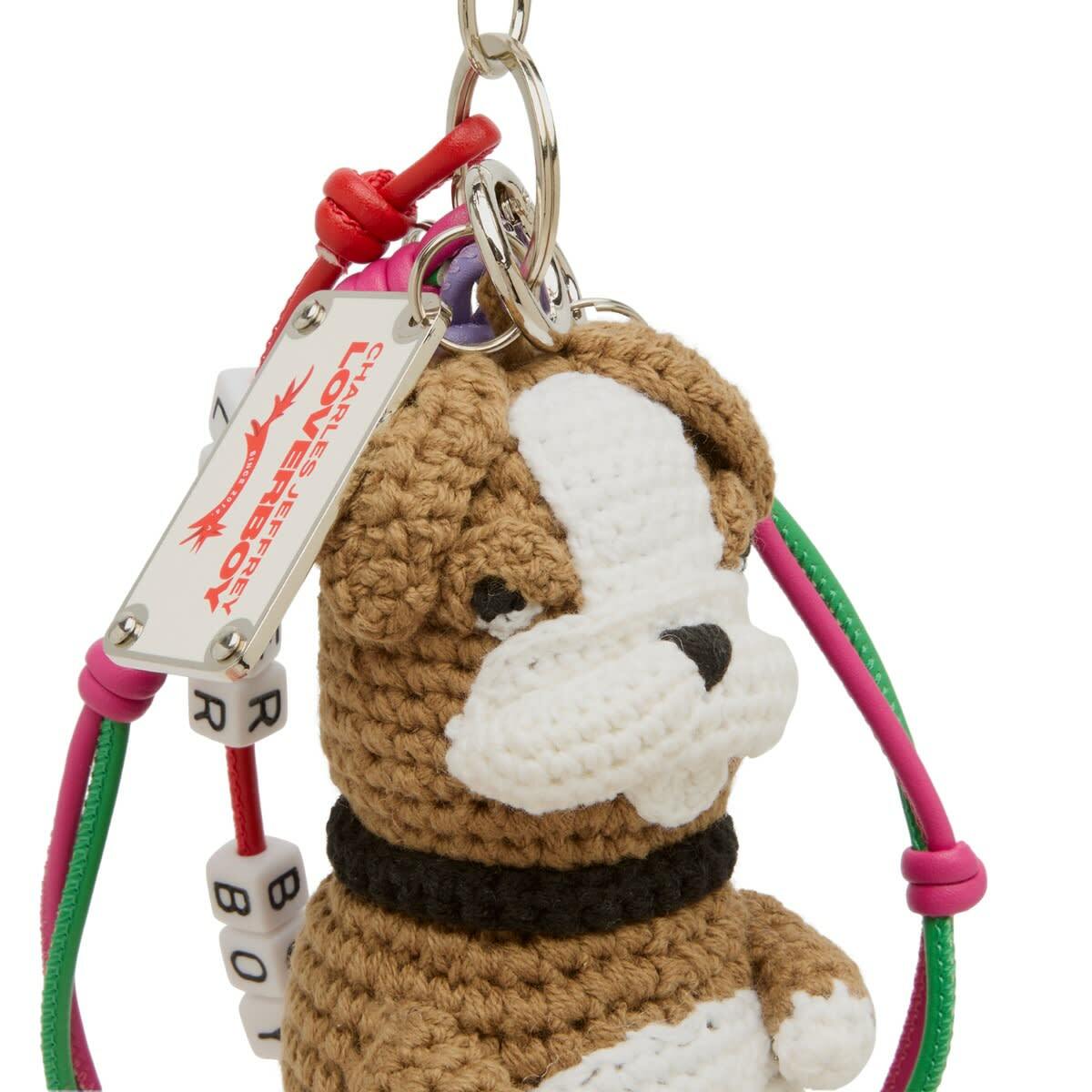Charles Jeffrey Loverboy Women's Character Crochet Bag Charm in Bulldog 