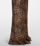 Nili Lotan Ira leopard-print silk gown