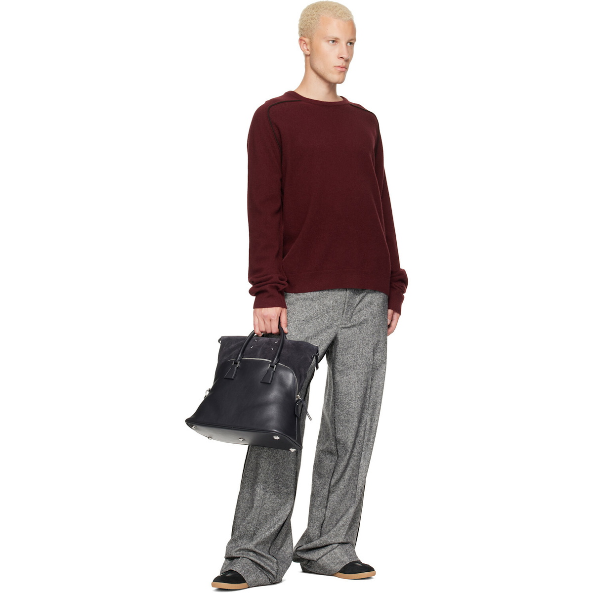 Maison Margiela Black 5AC Soft Medium Tote