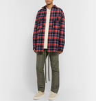 Fear of God - Oversized Checked Cotton-Flannel Shirt - Red