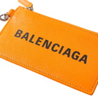Balenciaga Men's Fluro Cash Card Case in Fluo Orange/Black