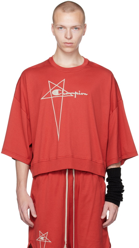 Photo: Rick Owens Red Champion Edition Tommy T-Shirt