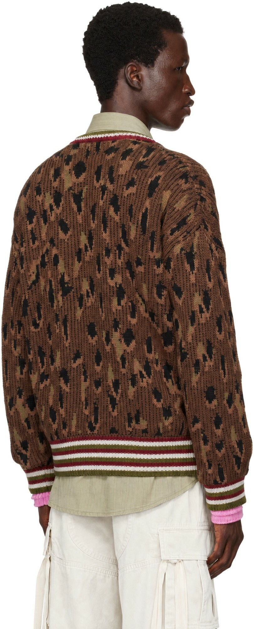 PDF Brown Knit Cardigan