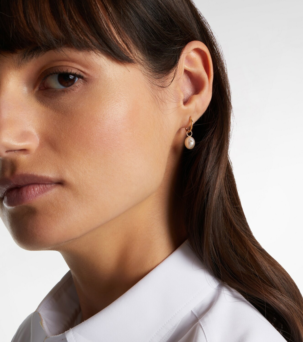 Mateo 14kt gold drop earrings with pearls and diamonds
