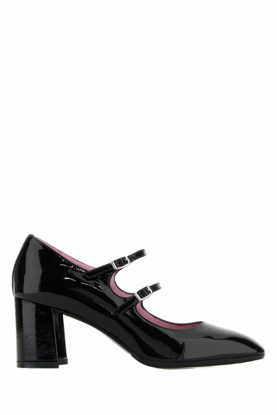 Photo: Carel Black Leather Alice Pumps